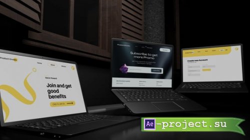 Videohive - Laptop Mockup - 55106652 - Project for After Effects