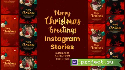 Videohive - Christmas Greetings Instagram Stories - 55093542 - Project for After Effects