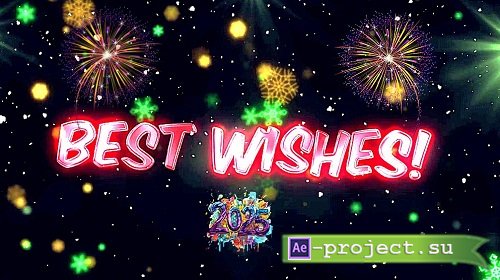 Christmas And New Year Greetings Typography 2974342 - After Effects Templates