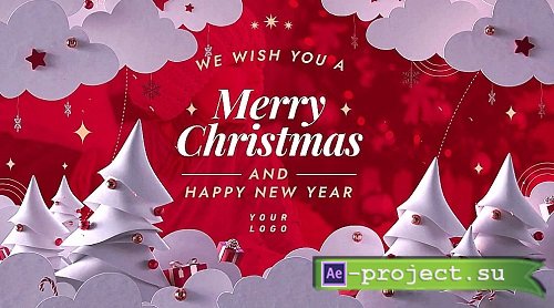 Christmas Greeting Paper Cutout 1313651 - After Effects Templates