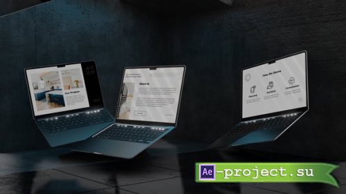 Videohive - Laptop Mockups - 54499082 - Project for After Effects