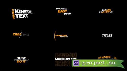 Videohive - Kinetic Typography - 55109661 - Project for After Effects