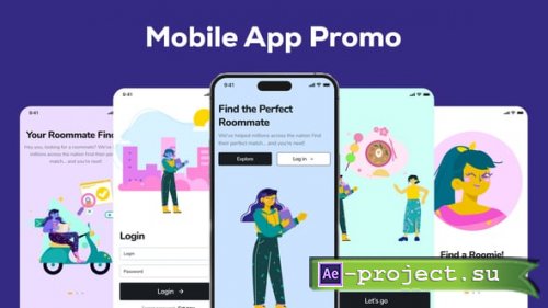 Videohive - Mobile App Promo - 55124362 - Project for After Effects