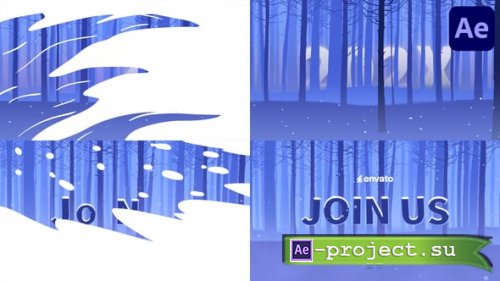 Videohive - Winter Forest Logo Opener for After Effects - 55154905 - Project for After Effects