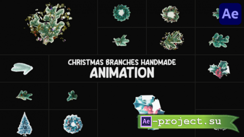 Videohive - Christmas Branches Handmade Animation | After Effects - 55153512 - Project for After Effects