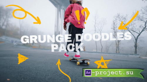 Videohive - Grunge Doodles Pack | Branding Pack - 55156406 - Project for After Effects