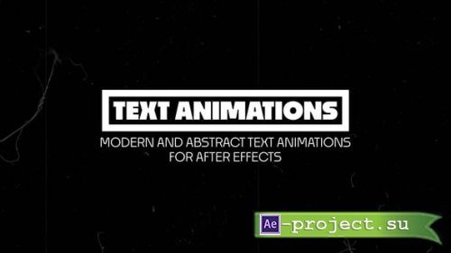 Videohive - Text Animations - 55160248 - Project for After Effects