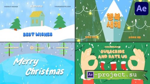 Videohive - Cartoon Christmas Typography for After Effects - 55184563 - Project for After Effects