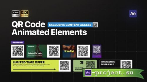 Videohive - QR Code Elements - 55215094 - Project for After Effects