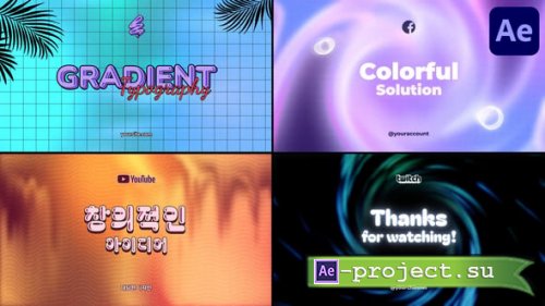 Videohive - Gradient Typography for After Effects - 55194858 - Project for After Effects