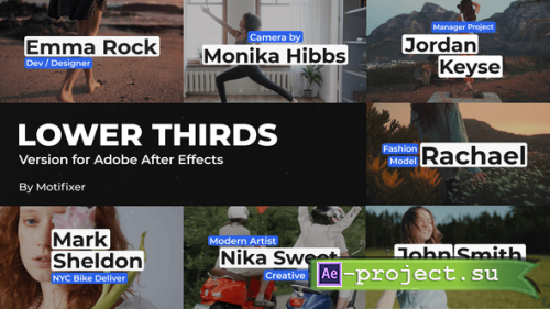 Videohive - Modern Lower Thirds - 55226452 - Project for After Effects