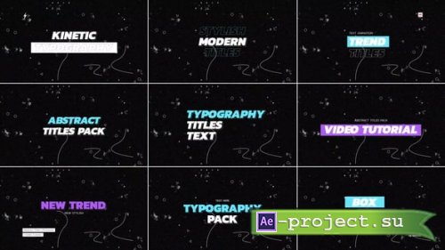 Videohive - Abstract Titles | After Effects - 55290103 - Project for After Effects