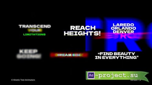 Videohive - Kinetic Text Animator | AE - 55292086 - Project for After Effects