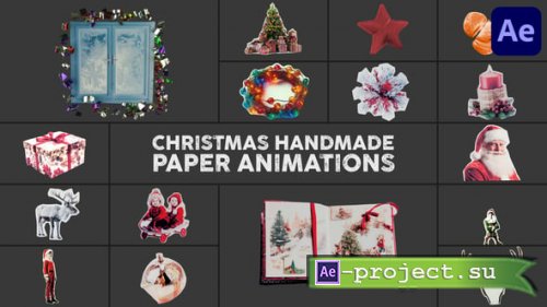 Videohive - Christmas Handmade Paper Animations | After Effects - 55299876 - Project for After Effects