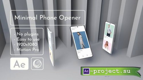 Videohive - Minimal Phone Opener - 55295019 - Project for After Effects