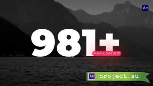 Videohive - Number Text Animation | AE = 55304176 - Project for After Effects