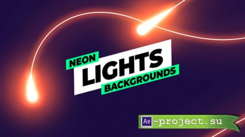 Videohive - Neon Lights Backgrounds - 55328527 - Project for After Effects