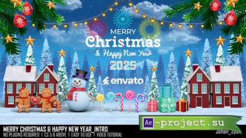 Videohive - Merry Christmas & Happy New Year_Intro - 55331774 - Project for After Effects