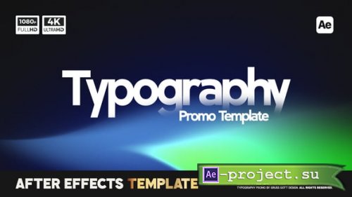 Videohive - Typography Promo - 55328086 - Project for After Effects