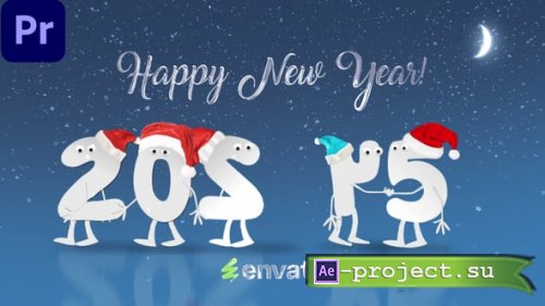 Videohive - New Year Cartoon 2025 | MOGRT - 55284850 - Premiere Pro Templates