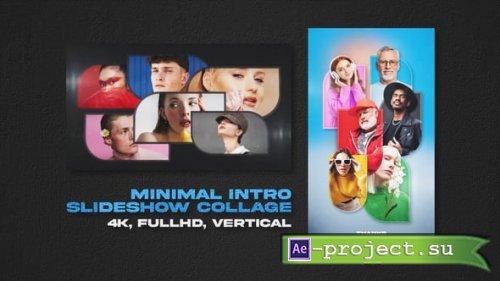 Videohive - Minimal Intro Slideshow Collage - 55358438 - Project for After Effects