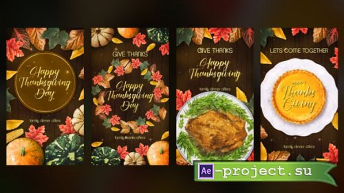 Videohive - Thanksgiving Instagram Stories - 55320530 - Project for After Effects