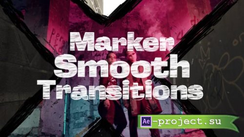 Videohive - Marker Smooth Transitions - 55352711 - Project for After Effects