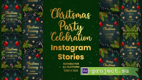 Videohive - Christmas Celebration Party Invitation Instagram Stories - 55348026 - Project for After Effects