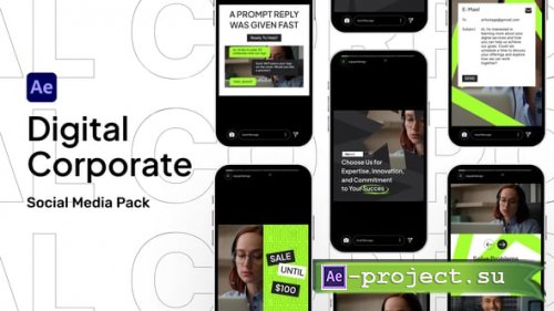 Videohive - Digital Corporate Promo Social Media Pack - 55359258 - Project for After Effects