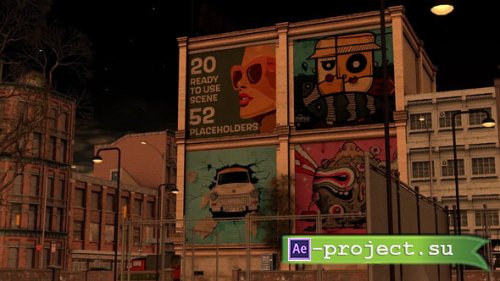 Videohive - Street Art, Graffiti & Advertisement Mockups - 55373769 - Project for After Effects