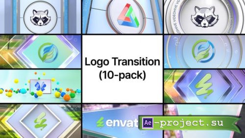 Videohive - Logo Transition (10-pack) - 54164343 - Project for After Effects