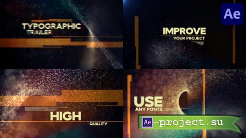 Videohive - Typographic Trailer for After Effects - 55406711 - Project for After Effects