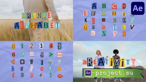 Videohive - Grunge Alphabet for After Effects - 55413011 - Project for After Effects