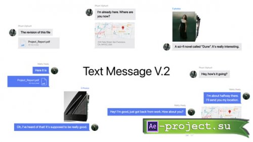 Videohive - Text Messages After Effects - 55359697 - Project for After Effects