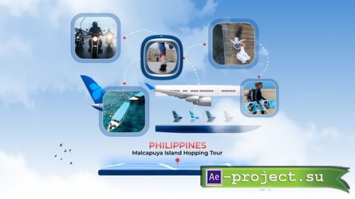 Videohive - Christmas Plane Vacation Travel Opener - 55394313 - Project for After Effects