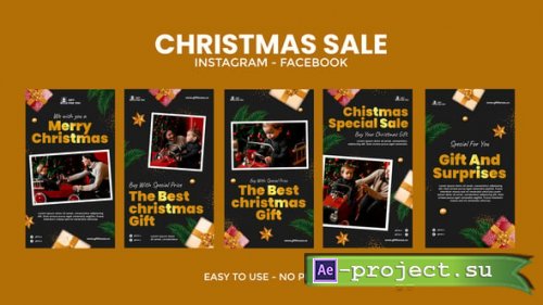 Videohive - Christmas instagram stories - 55417077 - Project for After Effects