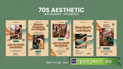 Videohive - 70s Aesthetic Instagram Stories - 55416571 - Project for After Effects