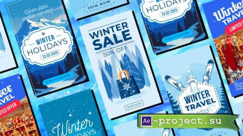 Videohive - Winter Frost Snow Instagram Christmas Holidays Reels 2 - 55398157 - Project for After Effects