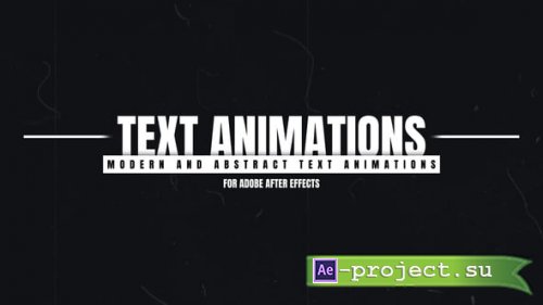 Videohive - Text Animations - 55396604 - Project for After Effects