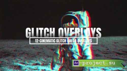 Videohive - Cinematic Glitch Color Overlays - 55413020 - Project for After Effects