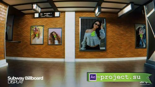 Videohive - Subway Billboard Mockup - 55408731 - Project for After Effects