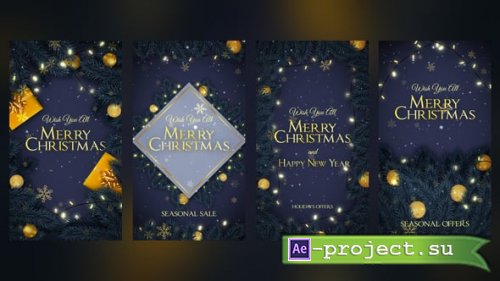 Videohive - Merry Christmas Instagram Stories - 55418751 - Project for After Effects