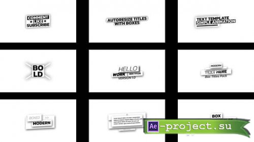 Videohive - Box Titles | AE - 55413780 - Project for After Effects