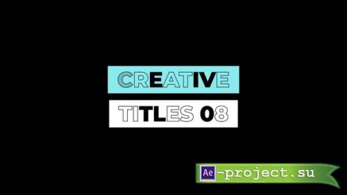 Videohive - Creative Titles 1.0 | After Effects - 55449218 - Project for After Effects