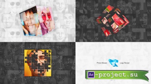 Videohive - Mosaic Photo Logo Reveal - 55445478 - Project for After Effects