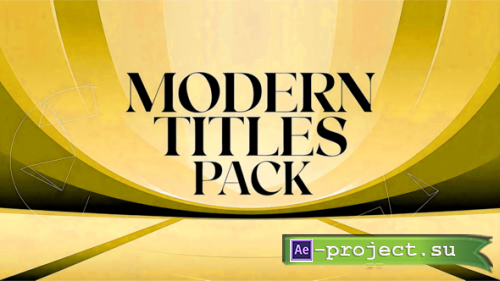 Videohive - Modern Titles Pack - 55470998 - Project for After Effects