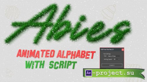 Videohive - Abies Alphabet - Animated Fonts Inspired by Christmas Fir Tree - 55463800 - Project for After Effects