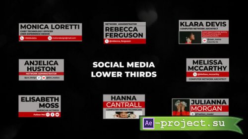 Videohive - Social Media Lower Thirds | AE - 55468164 - Project for After Effects