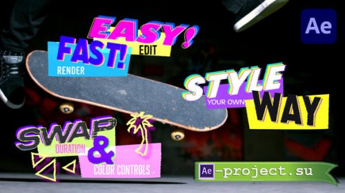 Videohive - Back to the 90s Lower Thirds - 55482038 - Project for After Effects