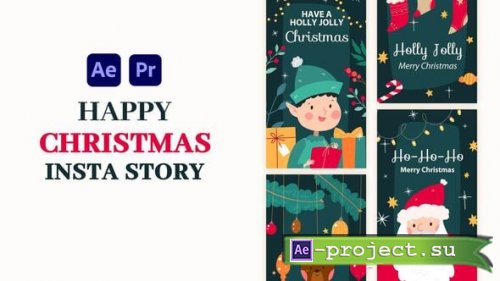 Videohive - Merry Christmas With best wishes Instagram Stories - 55486425 - Project for After Effects